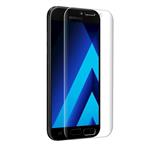 DrPhone Samsung A3 2017 Glas 4D Volledige Glazen Dekking Full coverage Curved Edge Frame Tempered gl