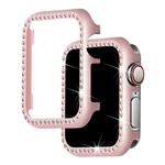 DrPhone Apple Watch 1/2/3 42mm TPU Bling Case met Kristal Diamanten Look - Beschermend frame – Roseg