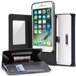 Rearth WALLET Portemonnee Case Ringke iPhone 7 Plus - Wit & Blauw