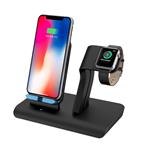 DrPhone 2in1 Fastcharge Draadloze Oplaadstandaard - Dockingstation - Geschikt voor iWatch Series 3/2