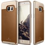 Caseology® Envoy Series Samsung Galaxy S6 Edge Plus Leather Brown + 1 Gratis S6 Edge Plus Screenprot