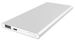 6000 mAh Premium Aluminium Powerbank Universeel Silver - iPhone / Samsung / HTC / LG / Sony etc