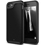 Caseology® Envoy Series iPhone 8 / 7 Matte Carbon Fiber Black + iPhone Screenprotector HD