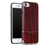 iPhone 7+ Plus X-Level NatureLiving Luxe Houtenstyle TPU Case - Winered