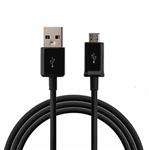 1 Meter Gecertificeerd Kabel Micro USB Kabel Datakabel Oplaadkabel - Zwart