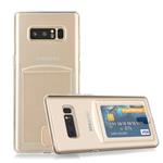 Samsung Note 8 TPU Ultra Dun Kaart Case - Gel Shockproof Case Cover - Transparant