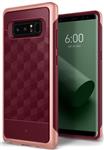 Note 8 Caseology® Parallax Series Shock Proof TPU Grip Case - Burgundy red