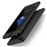 iPhone 8+/7+ Plus Soft Gel Ultradunne schokbestendige Hybrid 360 TPU Case - Zwart