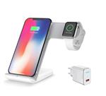 DrPhone LEGEND20 - 2 in 1 Pro Wireless Charge Dock - Draadloze Oplader - Geschikt voor Apple Watch /