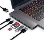 DrPhone 7in1 USB C Hub Type C Thunderbolt 3 - 2x USB 3.0 poorten - 4K HDMI - SD & MicroSD -100W PD (