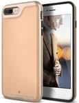 Caseology® Envoy Series iPhone 7 Plus Leather Beige + iPhone 7 Plus Screenprotector HD