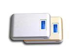 100% 10400 mAh Powerbank met LED - Indicatie + LED Lamp Luxurious Goud