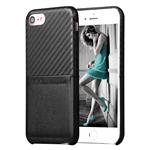 iPhone 7+ Plus X-Level Card Case Carbon Style Kaarthouder case- Zwart