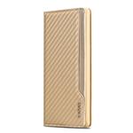 iPhone 7+ plus X-Level Wallet Serie 2 Carbon Style Portemonnee Case - Goud