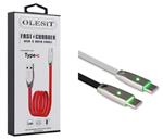 Olesit Gecertificeerde TPE TYPE-C USB-C Kabel 1 Meter Fast Charge 3.0A High Speed Oplaadkabel - Gesc