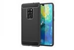 DrPhone Mate 20 Hoesje - Geborsteld TPU case - Ultimate Drop Proof Siliconen Case - Carbon fiber Loo