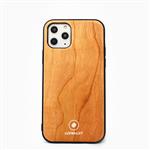 LUXWALLET - Cherrywood - iPhone 11 PRO MAX Houten Hoesje - Back Cover TPU Case met Echt Hout