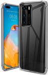 DrPhone Huawei P40 PRO TPU Hoesje - Siliconen Bumper Case met Verstevigde randen – transparant
