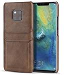 DrPhone Huawei Mate 20 Lite Luxe Kaarthouder Case - Premium PU lederen Backcover - Zwart