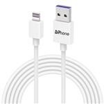 DrPhone® - Gecertificeerde 3 Meter Lightning naar USB kabel - 8-pin Oplaadkabel - TPE Materiaal - Ve