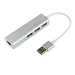 DrPhone EA2 USB 3.0 hub met RJ45 Gigabit Ethernet LAN-adapter - 10/100 / 1000M Gigabit met 3-poorten