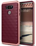 LG G6 Caseology® Parallax Series Shock Proof TPU Grip Case - Burgundy red