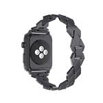 Apple Watch 1/2/3 42mm Horloge Band - Armband Rvs Roestvrij Staal Ruit Ontwerp - Inclusief Adapter -