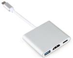 4K 3 in 1 - Nieuwste Versie Type C Hub Converter (1x Type-C, 1x HDMI, 1x USB 3.0)-  USB C Hub