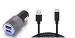 Olesit Autolader 3.1A - 2 USB poorten - 5V/1.0 + 2.1A - Lader + Type C Kabel 1.5 Meter voor o.a Sony