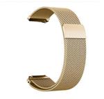 DrPhone Universele Magnetische Milanese Armband - 22mm - 46mm -  RVS Horlogeband - Goud