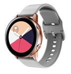 DrPhone Samsung Galaxy S3 / Watch 46mm Horlogeband – Siliconen band – Metalen gesp – 22mm - Grijs