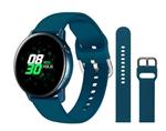 DrPhone Samsung Galaxy S3 / Watch 46mm Horlogeband – Siliconen band – Metalen gesp – 22mm - Marine B