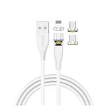 DrPhone OMNIA 540° - 1 Meter - Lightning Magnetische Oplader 5V 3A kabel – Geschikt voor o.a iPhone 