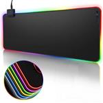 DrPhone QWR Muismat – 300x800x4mm - Muismat – RGB LED Verlichting – Gaming – Anti-Slip - Waterproof 