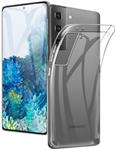 DrPhone Samsung Galaxy S21 TPU Hoesje - Ultra Dun Premium Soft-Gel Case – Transparant