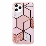 DrPhone SCR1 iPhone 11 - Telefoonhoes - Marmeren Case - roze