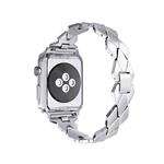 Apple Watch 1/2/3 42mm Horloge Band - Armband Rvs Roestvrij Staal Ruit Ontwerp - Inclusief Adapter -