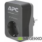 APC PME1WB-GR netstekker adapter Zwart, Grijs