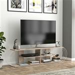 [en.casa] TV meubel Robertsfors 180x31x42 cm eiken en wit