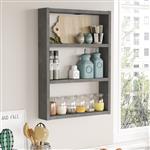 [en.casa] Keukenrek Lappajärvi 60x43x9cm betonkleurig