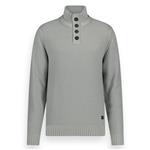 Men Pullover Half Button Knit TW34405 Harbor Mist