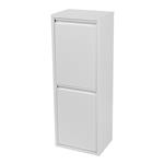 [en.casa] Prullenbak Sollentuna 93x33x25 cm wit