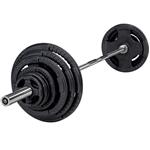 Body-Solid 140 kg set olympische gewichten met stang