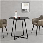 [en.casa] Eettafel Vaggeryd rond 78x80 cm zwart