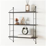 [en.casa] Wandrek Ösel 60x23,5x63,5 cm marmer zwart