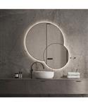 Spiegel Martens Design Arizona 100x60 cm met Verlichting Geborsteld Messing
