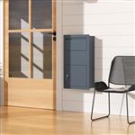 [en.casa] Brievenbus Sønderhald 87x47x22 cm antraciet