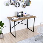 [en.casa] Bureau Tjeldsund 120x60x75 cm eiken en zwart