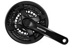 Crankstel Shimano FC-TY501 6/7/8 speed 170mm 42x34x24T met kettingscherm - zwart