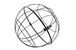 Metalen Bal Globe Hanging Ball 20 cm ZWART Draadbal Draadbol Frame bal, deze kan open